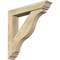 Ekena Millwork Funston Traditional Rough Sawn Bracket w/ Offset Brace, Douglas Fir, 6"W x 32"D x 32"H BKT0604X32X32FST01RDF - alternate 1